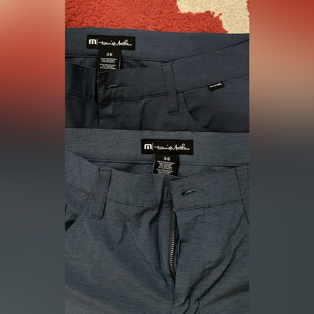 Heathered Navy- Travis Mathew pants W36